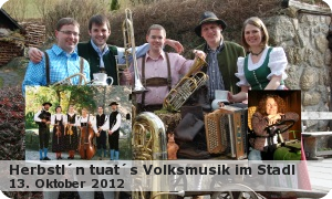 Volksmusik im Stadl „Herbstl´n tuat´s“